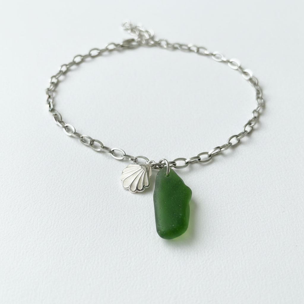 Halsband Seagrass silver
